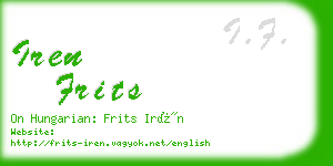 iren frits business card